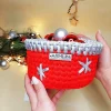 Handmade basket snowflake