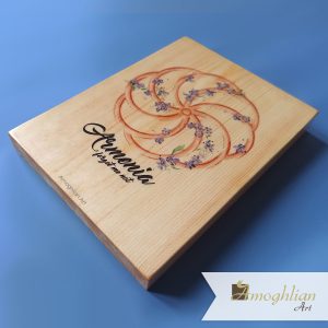 Small Wooden Picture _ Armenian Eternity Symbol