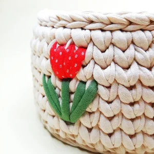 Handmade basket flower