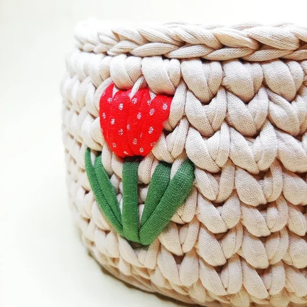 Handmade basket flower