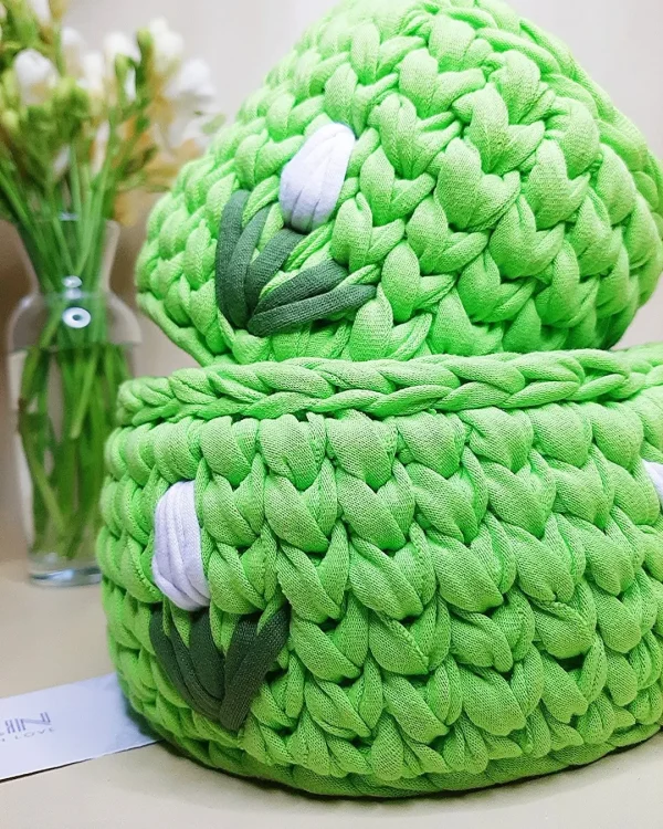 Set of 2 baskets tulip