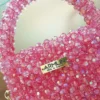 Pink beads bag