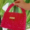 Pinky beads bag