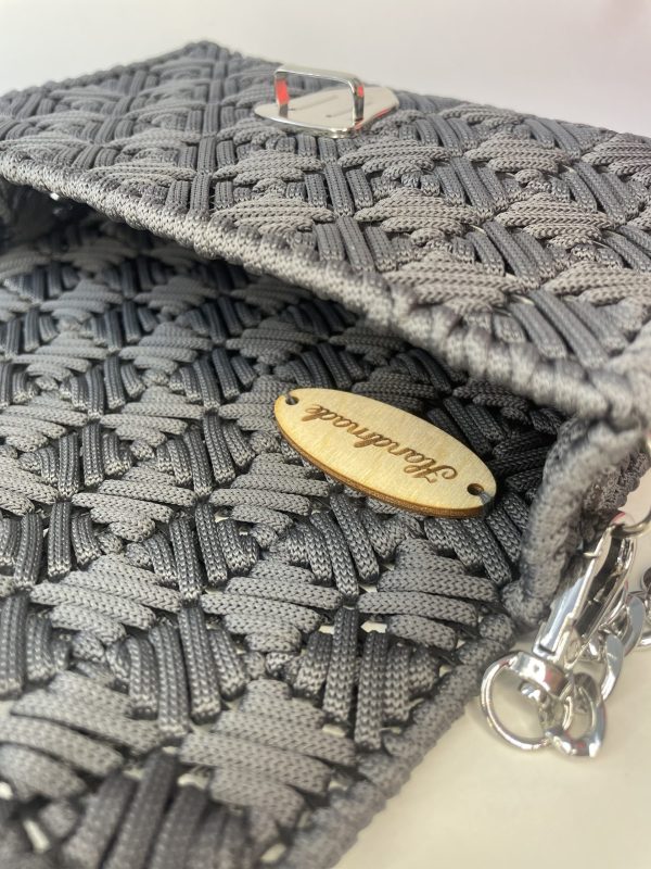 Gray Braided Purse