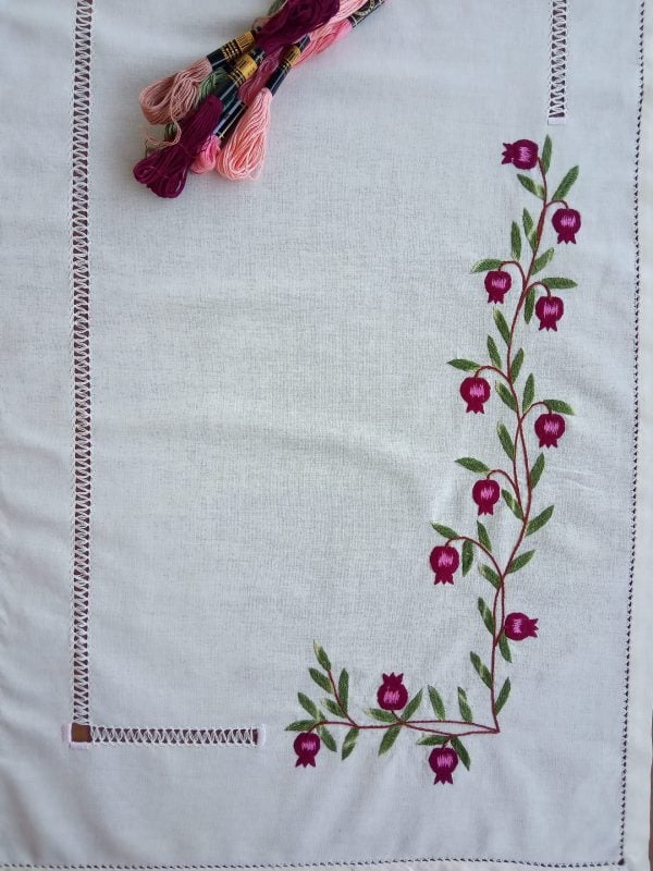 Pomegranate Embroidered Tablecloth