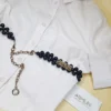Beads belt, shirt accessory