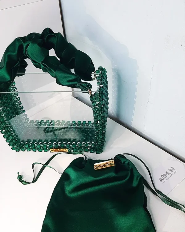 Bag with trasparent organic glass