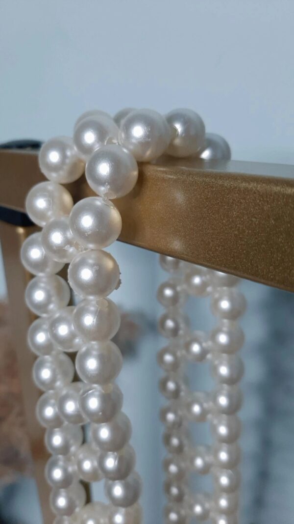 Pearls belt, shirt accessory
