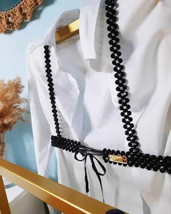 Beads belt, portupea, shirt accessory