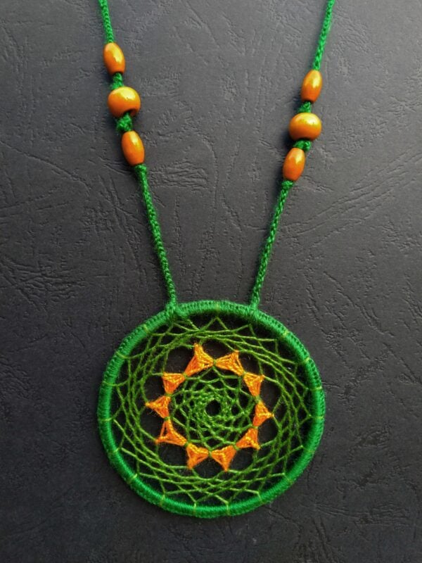 Mandala Necklace-Green