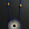 Necklace dreamcatcher Blue White