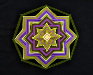 Mandala Purple Green