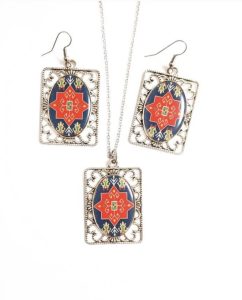 Armenian Rug Ornaments Jewelry Set