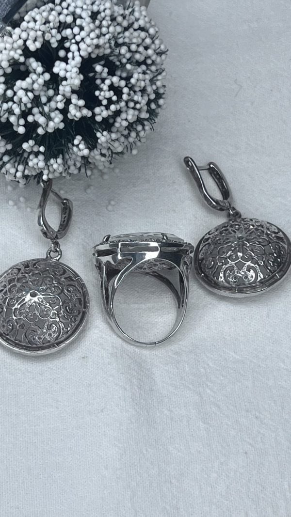 Rock Crystal Silver Set