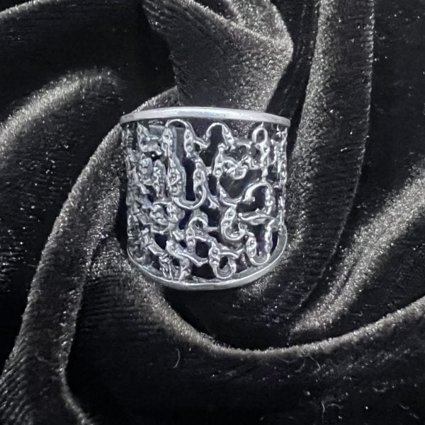 Armenian Alphabet Silver Ring