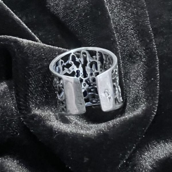 Armenian Alphabet Silver Ring