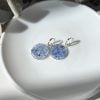 Epoxy Earrings with Dried Blue Flowers