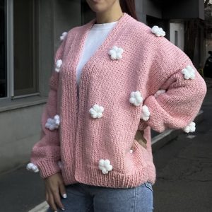 Cardigan with FLOWERS