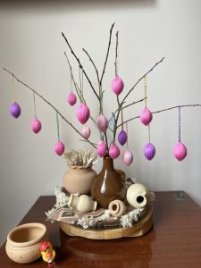 Easter eggs, with pink tones (Set of 15 pieces)