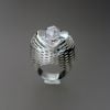 Natural Quartz Silver Ring