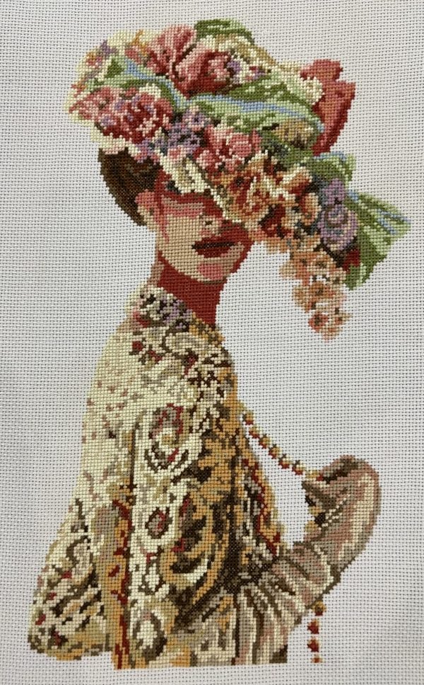 Cross-Stitch ''Girl in a Hat''