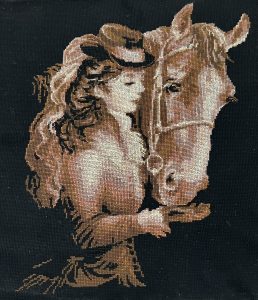 Cross-Stitch “Horsewoman”