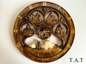 Wall clock (Ararat – 4 churches) big