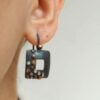 Black Sterling Silver Earrings