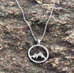 Ararat Mountain Necklace for Men and Women Silver Color 100% Hypoallergenic Stainless Steel No Tarnish Necklace