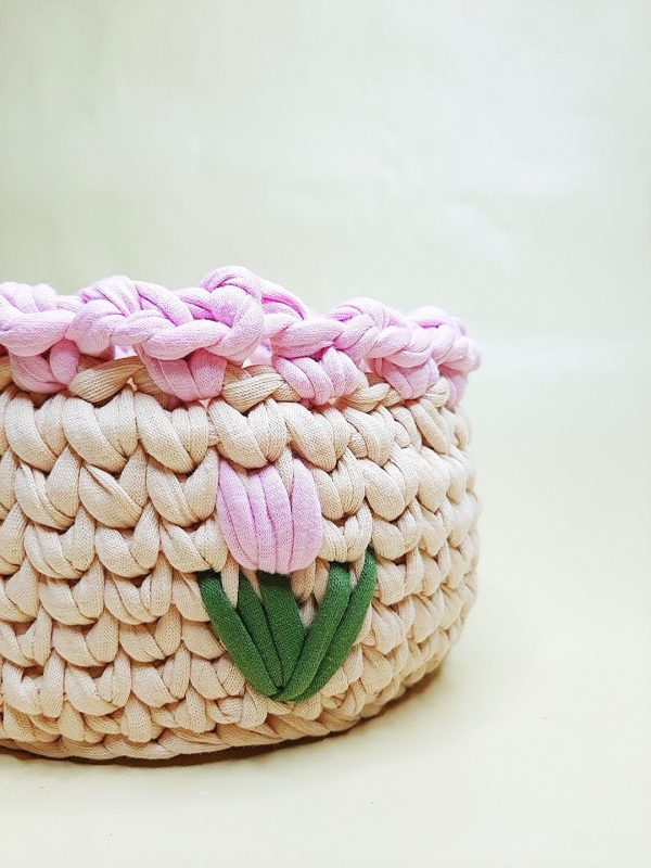 Pink Flower Basket