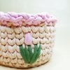 Pink Flower Basket