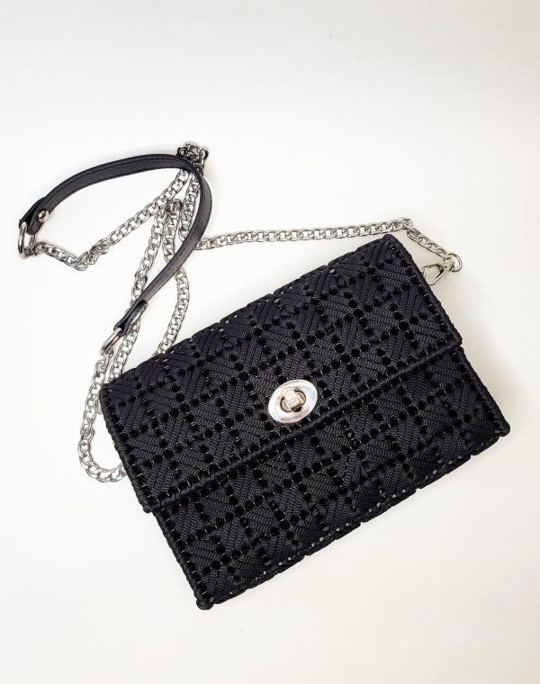 Black Braided Purse