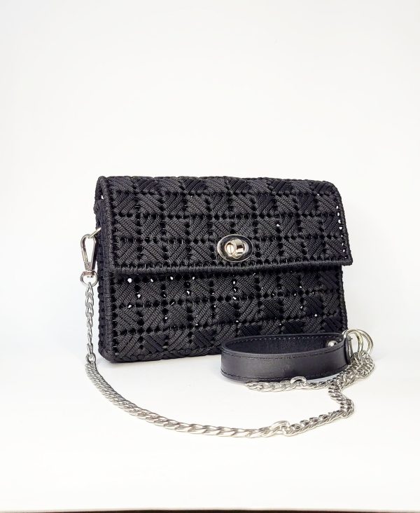 Black Braided Purse