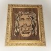 Portrait of Jesus , Handmade work. made of wood, High quality