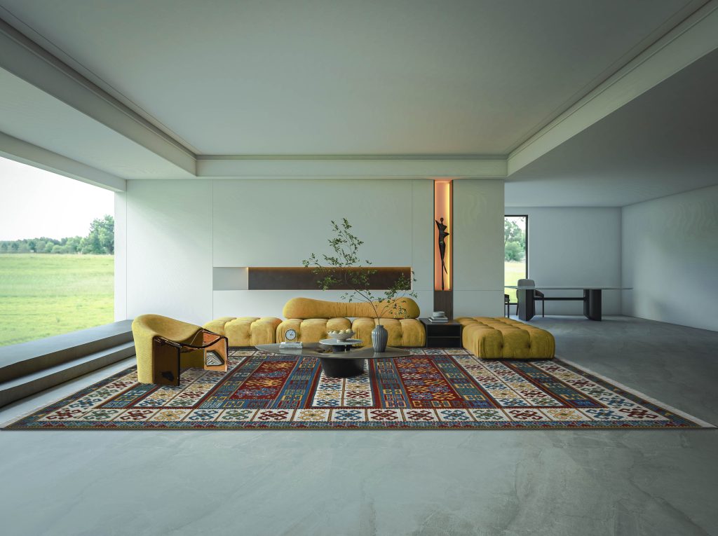 Artsakh Carpet in modern living room