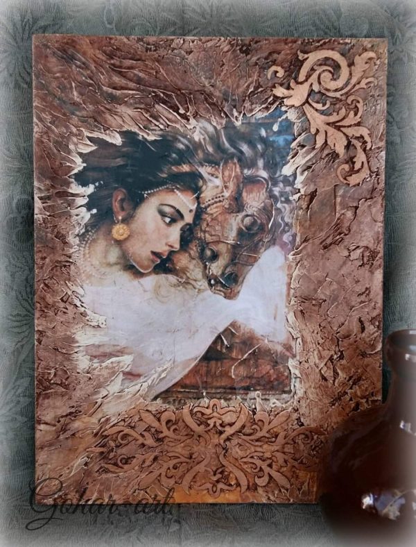 "Passion"-Painting on Wood