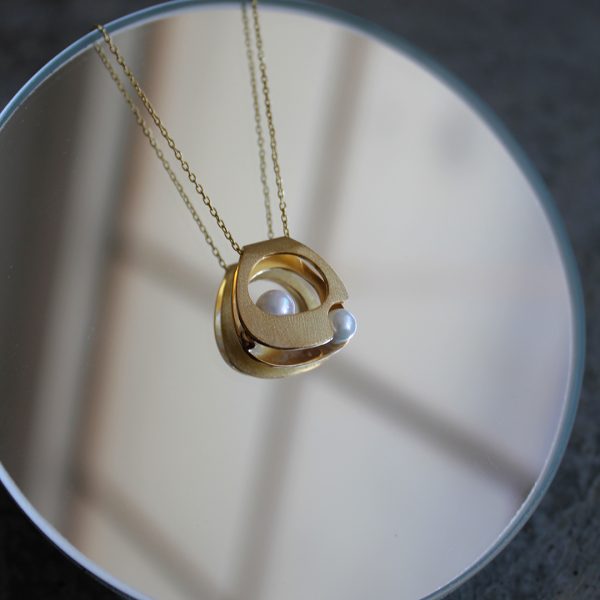 Gold Plated Silver Pendant "Coquille"
