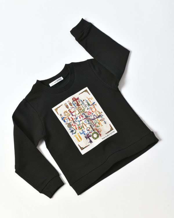 Kid's sweatshirt with silk print "ARMENIAN ALPHABET"