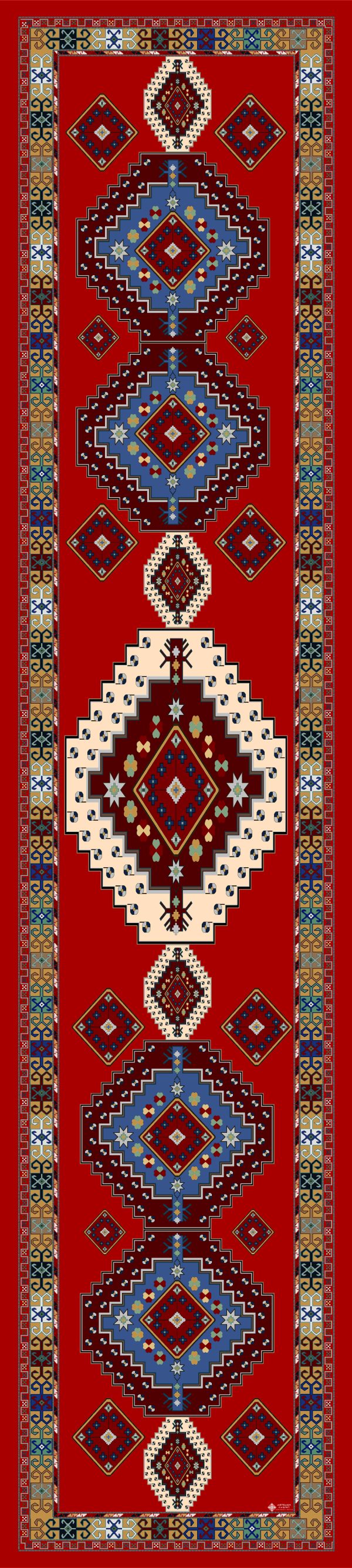 "AA018" Armenian silk scarf - SL006