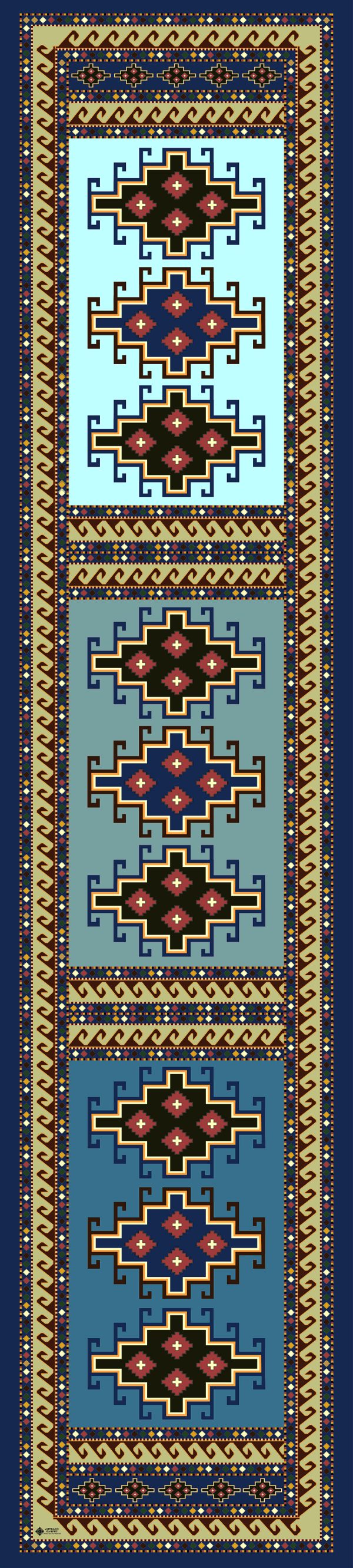 "AA005" Armenian silk scarf - SL013