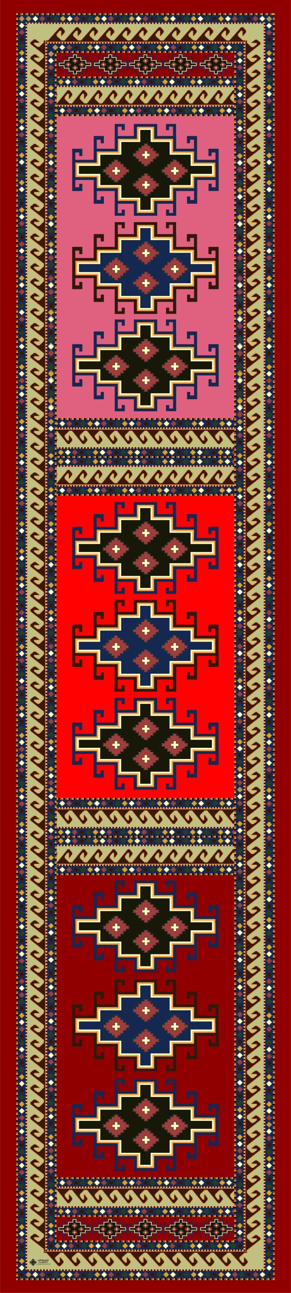 ”AA040” Armenian silk scarf - SL014