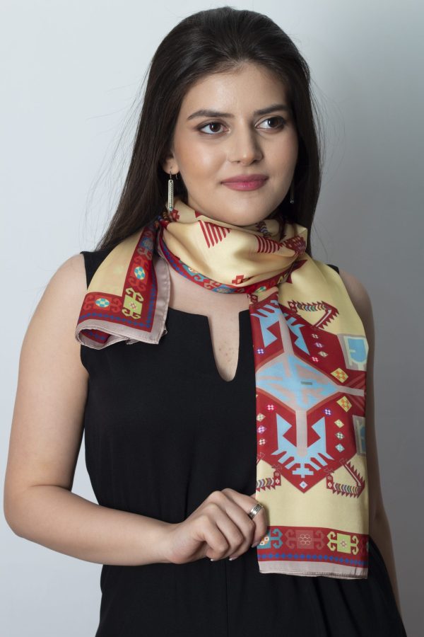 ”AA077” Armenian silk scarf - SL028