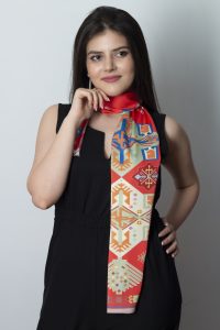 ”AA088” Armenian silk scarf – SL031