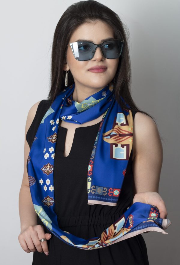 ”AA100” Armenian silk scarf - SL035