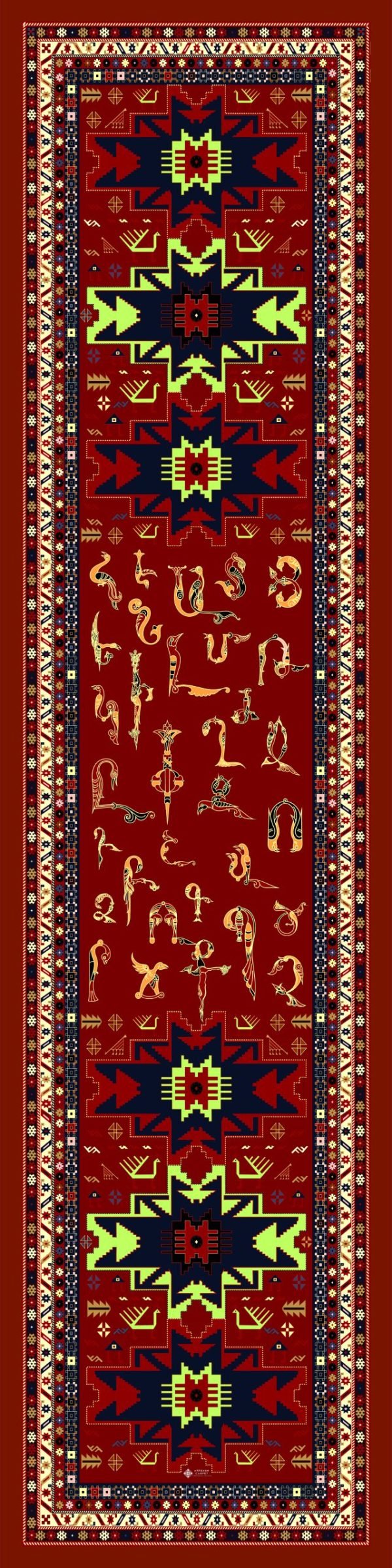 Armenian Silk Scarf