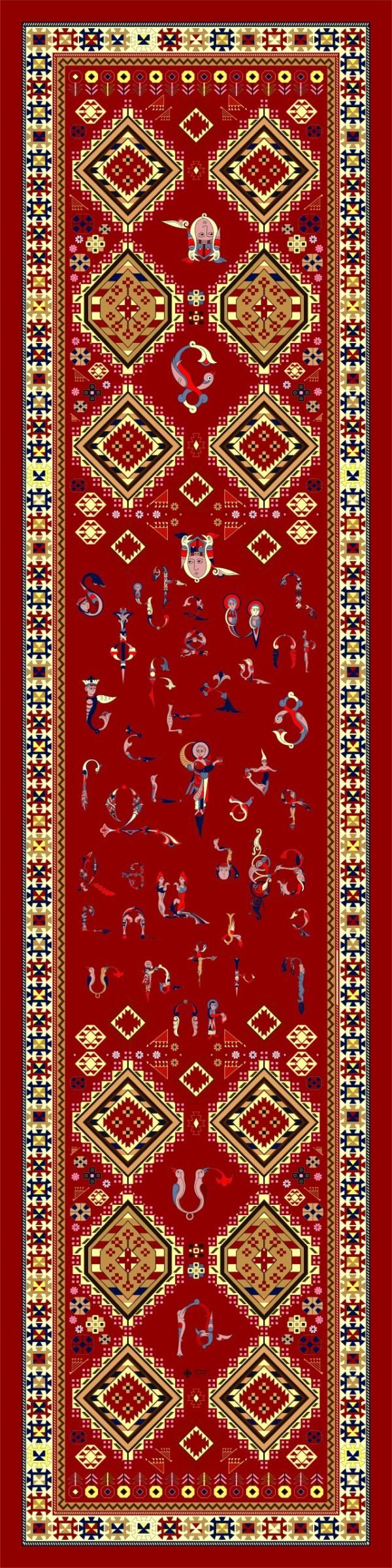 Armenian Silk Scarf