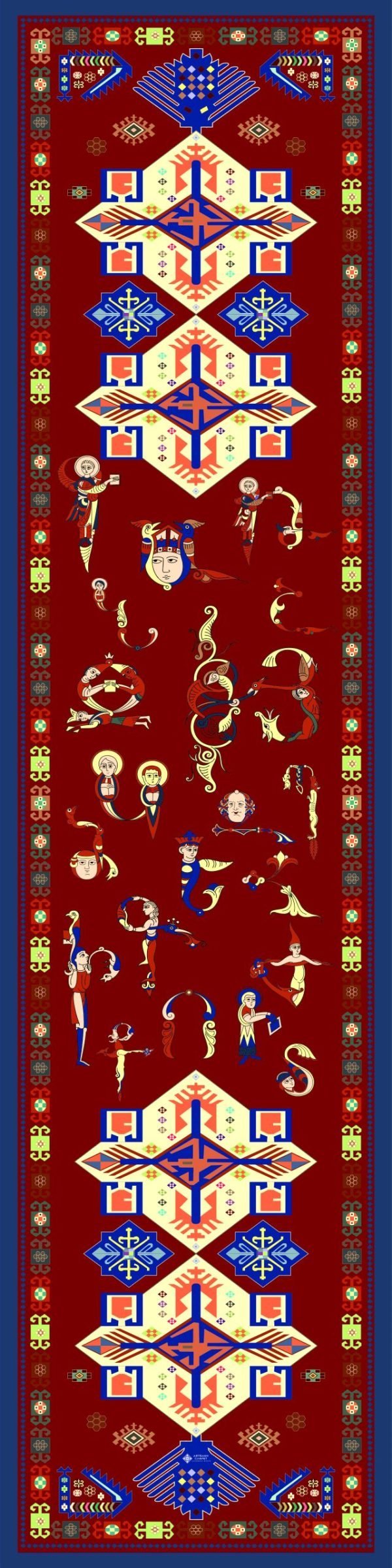 Armenian Silk Scarf