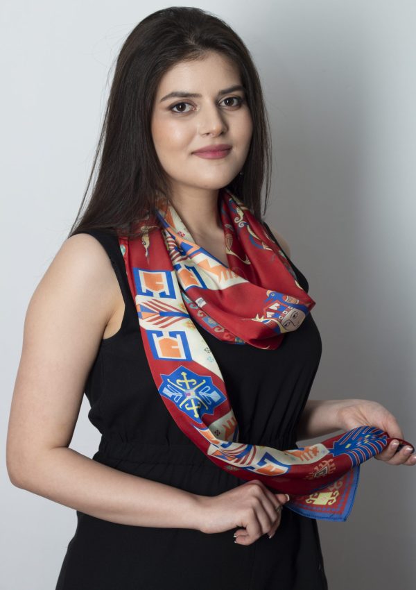 ”AA123” Armenian silk scarf - SL047