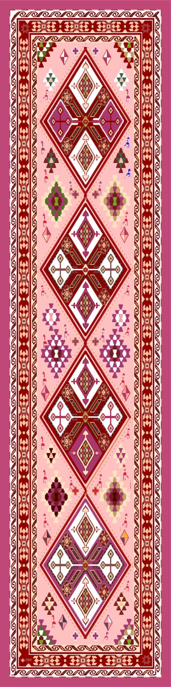 ”AA136” Armenian silk scarf - SL052