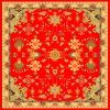 Armenian Red Silk Scarf By Artsakh Carpet